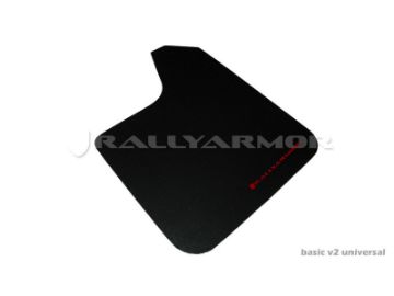 Picture of Rally Armor Universal Fit (No Hardware) Basic Black Mud Flap w Red Logo