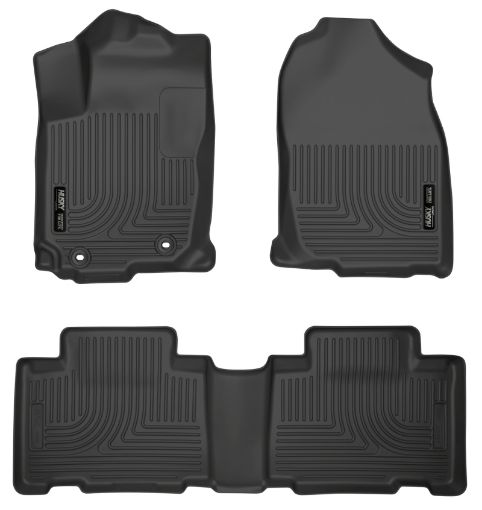 Picture of Husky Liners 13 Toyota RAV4 Weatherbeater Black Front 2nd Seat Floor Liners