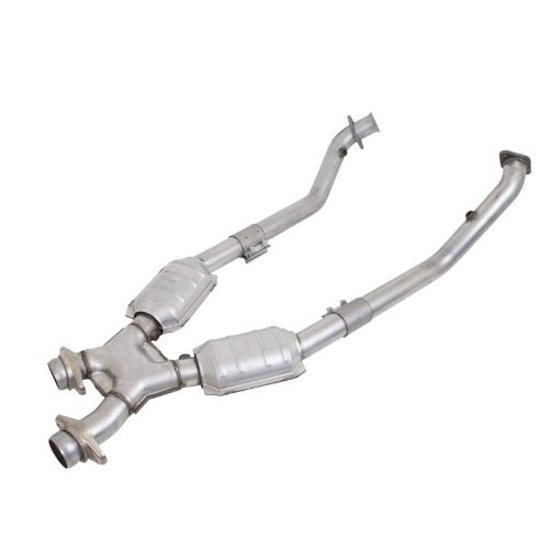 Picture of BBK 99 - 04 Mustang 4.6 GT Cobra High Flow X Pipe With Catalytic Converters - 2 - 12
