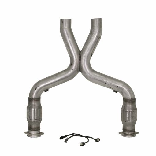 Picture of BBK 11 - 14 Mustang 5.0 Short Mid X Pipe With Catalytic Converters 3.0 For BBK Long Tube Headers