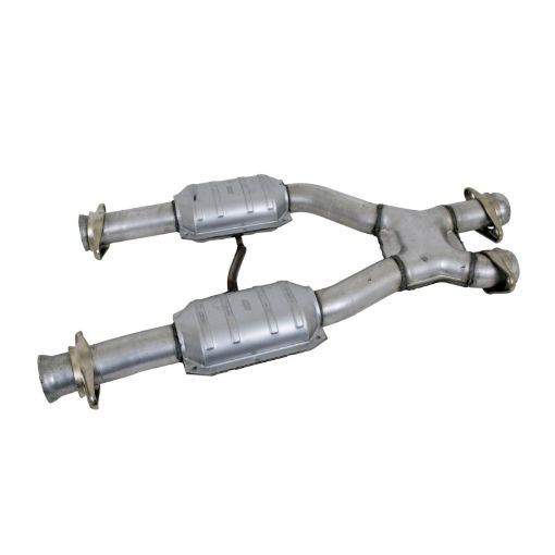 Picture of BBK 79 - 93 Mustang 5.0 Short Mid X Pipe With Catalytic Converters 2 - 12 For BBK Long Tube Headers