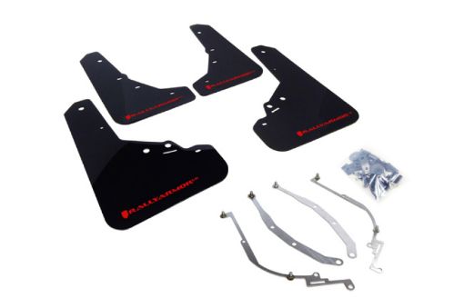 Picture of Rally Armor 12 - 18 Fiat 500 Black UR Mud Flap wRed Logo