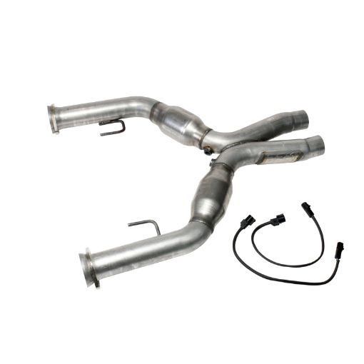 Picture of BBK 05 - 10 Mustang 4.6 Short Mid X Pipe With Catalytic Converters 2 - 34 For BBK Long Tube Headers