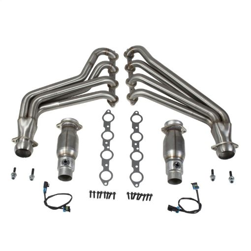 Picture of BBK 10 - 15 Camaro LS3 L99 Long Tube Exhaust Headers With Converters - 1 - 34 304 Stainless