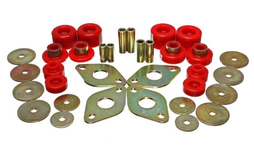 Picture of Energy Suspension 01 - 04 Toyota Pickup 2WD4WD (Exc T - 100Tundra) Red Body Cab Mount Set