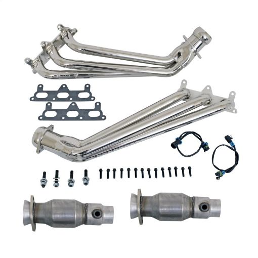 Picture of BBK 10 - 11 Camaro V6 Long Tube Exhaust Headers With Converters - 1 - 58 Chrome