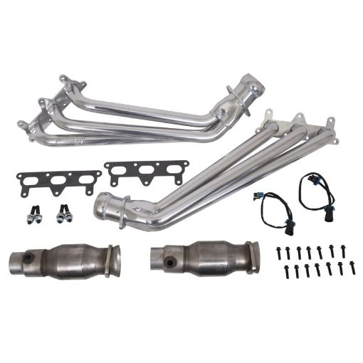 Picture of BBK 10 - 11 Camaro V6 Long Tube Exhaust Headers With Converters - 1 - 58 Silver Ceramic
