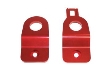 Picture of Torque Solution Red Radiator Stay Bracket 02 - 07 Subaru Impreza (Inc WRX STI)