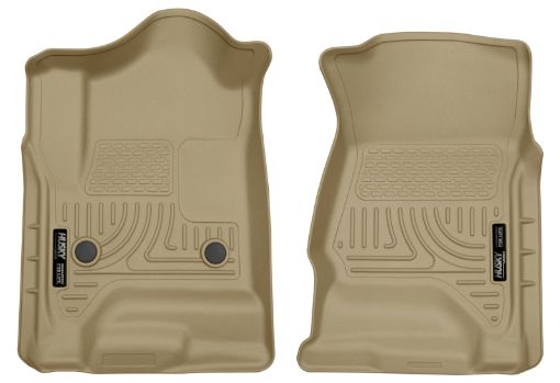 Picture of Husky Liners 14 Chevrolet Silverado 1500GMC Sierra 1500 WeatherBeater Tan Front Floor Liners