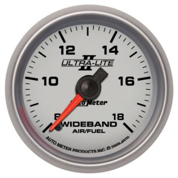 Picture of Autometer Ultra - Lite II 2 116in 81 - 181 AFR Analog Wideband FSE AirFuel Ratio Gauge
