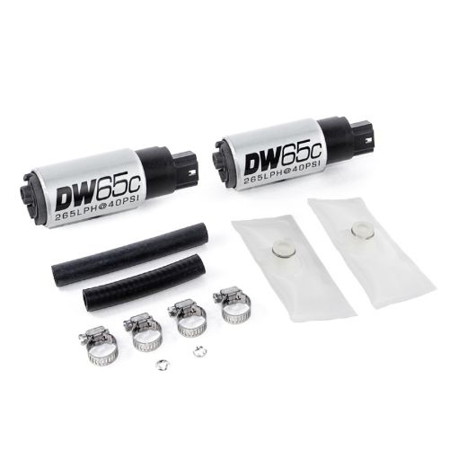 Picture of DeatschWerks 99 - 04 Ford Lightning DW65C 265lph Compact In - Tank Fuel Pump w Install Kit