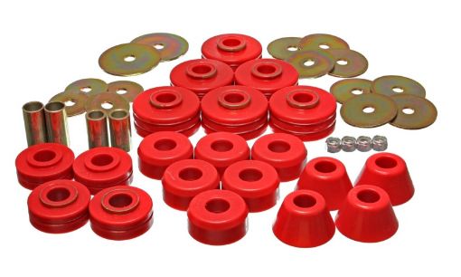 Picture of Energy Suspension 78 - 80 GM Denali XLSubarban Yukon XL 4WD Red Body(cab) Mount Set