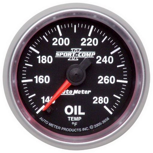 Picture of Autometer Sport - Comp II 52mm Full Sweep Electronic 140 - 280 Deg. F Oil Temprature Gauge