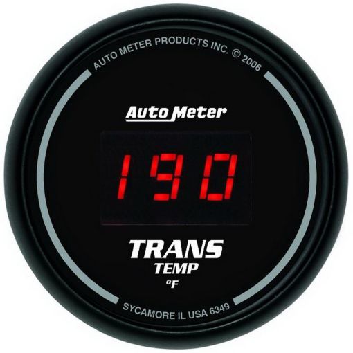 Picture of Autometer Z Series 52mm Black Digital 0 - 300 Deg F Transmission Temperature Gauge