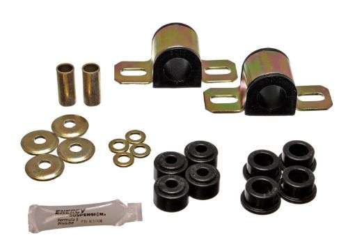 Picture of Energy Suspension 84 - 01 Jeep Cherokee Black Frt 25mm Sway Bar Bushing Set wEnd Link Bushings