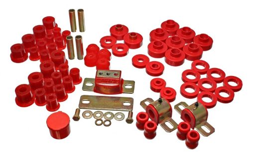 Picture of Energy Suspension 76 - 79 Jeep CJCJ7 Red Hyper - Flex Master Bushing Set