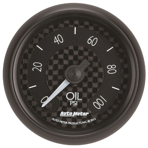 Picture of Autometer GT Series 52mm Full Sweep Electronic 0 - 100 PSI Oil Pressure Gauge