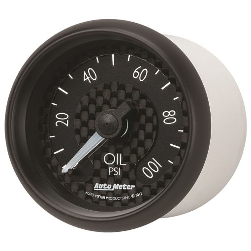 Picture of Autometer GT Series 52mm Mechanical 0 - 100 psi Oil Pressure Gauge