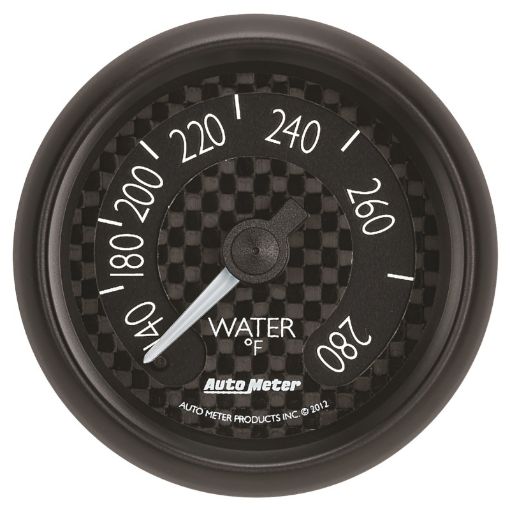Picture of Autometer GT Series 52mm Mechanical 140 - 280 Deg F Water Temperature Gauge