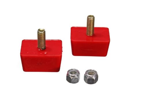 Picture of Energy Suspension Univ Red 78in H x 1 - 78in L x 1 - 38in W Low Profile Rectangular Bump Stops (2 ea)