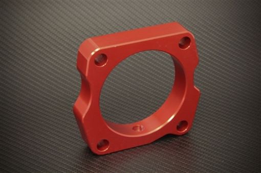 Picture of Torque Solution Throttle Body Spacer (Red) Acura TL 2004 - 2007
