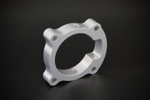 Picture of Torque Solution Throttle Body Spacer (Silver) Hyundai Genesis Coupe 2.0T 2010 - 2012