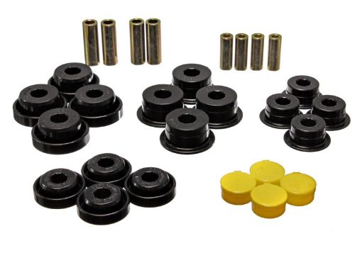 Picture of Energy Suspension 97 - 06 Jeep Wrangler TJ Blk Rear Control Arm Bushings (Must reuse OEM Outer Shells