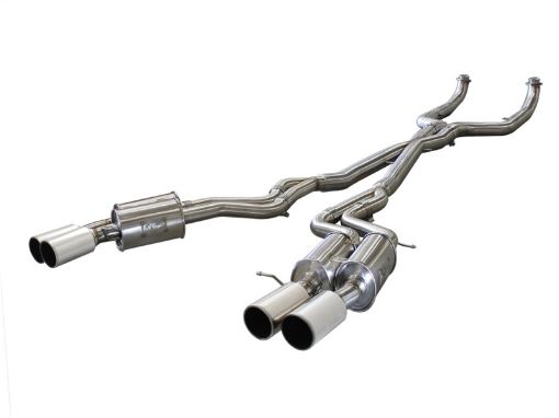 Picture of aFe MACHForce XP Exhaust 304SS Cat - Back w Polished Tips 12 - 13 BMW M5 (F10) V8 4.4L (tt)