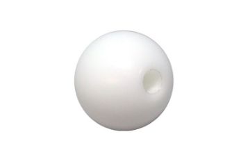 Picture of Torque Solution Delrin 50mm Round Shift Knob (White) Universal 12x1.25