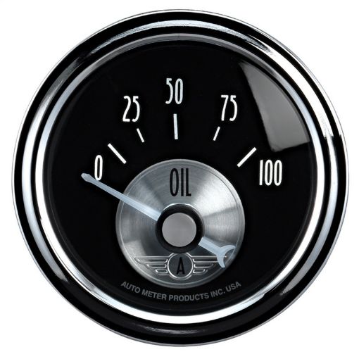 Picture of Autometer Prestige Series 52mm 0 - 100 PSI Short Sweep Electronic Oil Pressure Gauge