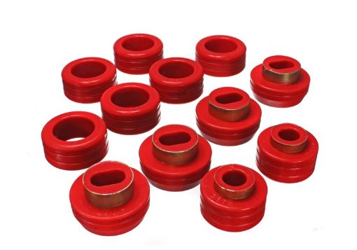 Picture of Energy Suspension 83 - 04 GM S - 10S - 15 PU 2WD4WD Red Body (Cab) Mount Set