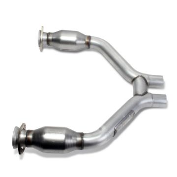 Picture of BBK 2015 - 16 Mustang V6 Short Mid H Pipe With Converters (To Be Used With 1642 Series Headers)