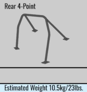 Picture of Cusco Acura Integra R Roll Cage 4 Pt Rear 4 Pass Chrmly Excl Sunroof Models (SO No Cancel)