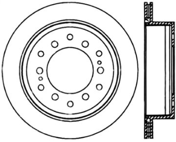 Picture of StopTech 01 - 07 Toyota Sequoia03 - 09 4 Runner 03 - 09 Lexus GX470 Slotted Left Rear CRYO - STOP Rotor