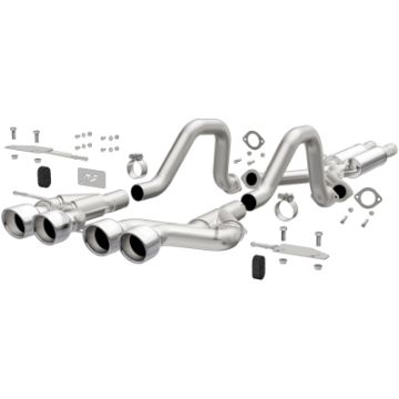 Picture of Magnaflow 00 - 04 Chev Corvette V8 5.7L Comp Series Quad Ctr Rr Exit SS Cat - Back Perf Exhaust