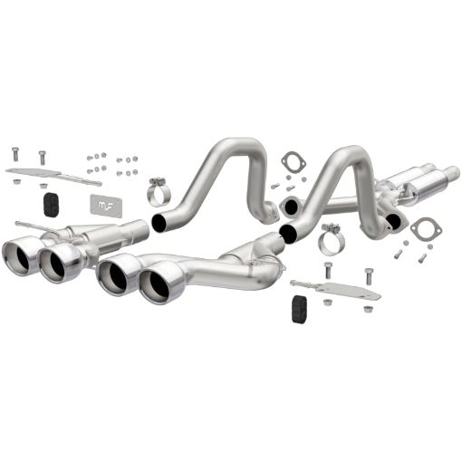 Picture of Magnaflow 00 - 04 Chev Corvette V8 5.7L Comp Series Quad Ctr Rr Exit SS Cat - Back Perf Exhaust