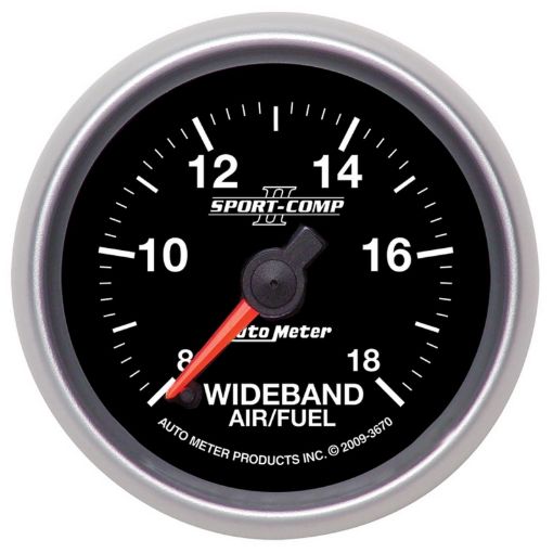 Picture of Autometer Sport - Comp II 52mm 81 - 181 AFR Wideband AirFuel Ratio Analog Gauge