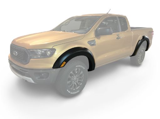 Picture of Bushwacker 2019 Ford Ranger Extended Cab Extend - A - Fender Style Flares 4pc - Black