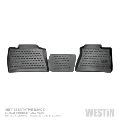 Picture of Westin 14 - 18 Chevrolet Silverado 150025003500 Double Cab Profile Floor Liners Front Row - Black