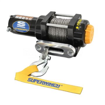 Picture of Superwinch 4000 LBS 12V DC 316in x 50ft Synthetic Rope LT4000 Winch