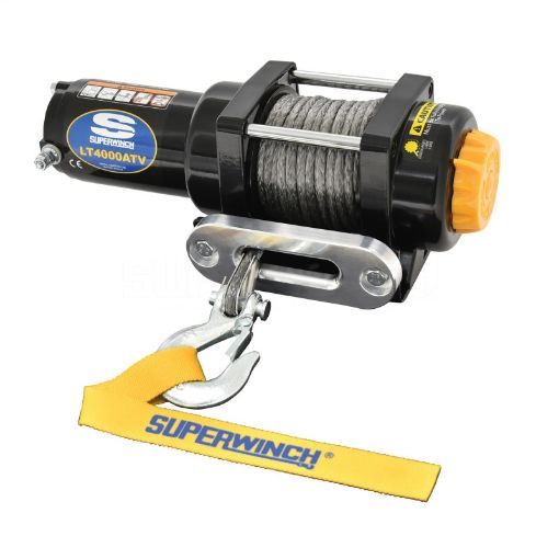 Picture of Superwinch 4000 LBS 12V DC 316in x 50ft Synthetic Rope LT4000 Winch