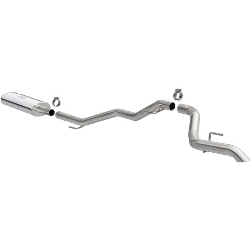 Picture of MagnaFlow 2020 Jeep Gladiator 2.5in Rock Crawler Series Single Rear Exit SS Cat - Back Exhaust wo Tip