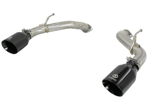 Picture of aFe POWER Takeda 2.5in 304 SS Axle - Back Exhaust w Black Tips 17 - 19 Infiniti Q60 V6 - 3.0L (tt)