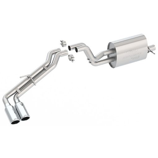 Picture of Ford Racing 2019 Ranger 2.3L Ecoboost Side Exit Cat - Back Exhaust System w Dual Chrome Tips
