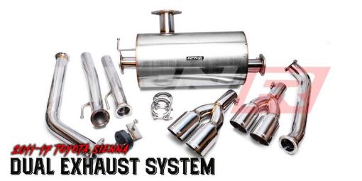 Picture of Weapon R 11 - 17 Toyota Sienna 3.5L Axle Back Exhaust wStraight Cut Tips