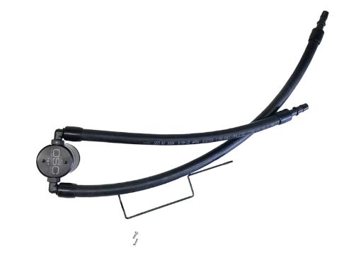 Picture of JampL 11 - 24 Jeep Grand Cherokee 5.7L Passenger Side Oil Separator 3.0 - Black Anodized