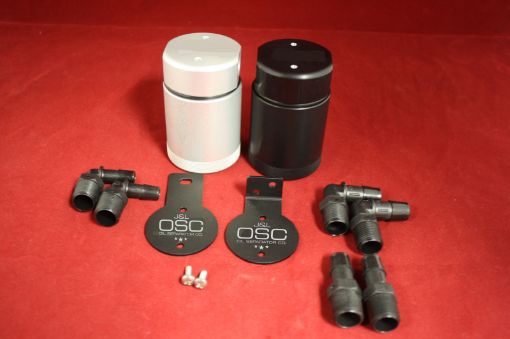 Picture of JL Oil Separator 3.0 Base Kit - Black Anodized (Incl 2 Brackets 6 Fittings)