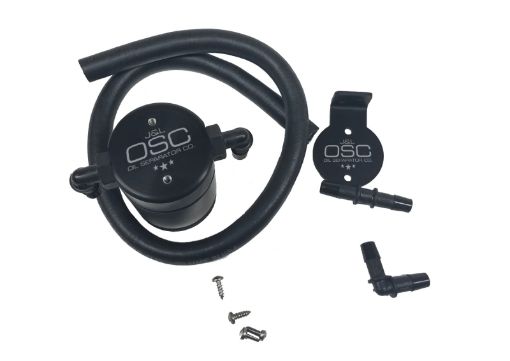 Picture of JL 96 - 98 Ford Mustang SVT Cobra Driver Side Oil Separator 3.0 - Black Anodized