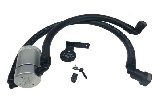 Picture of JL 11 - 17 Ford F - 150 5.0L 11 - 14 Ford F - 150 6.2L Driver Side Oil Separator 3.0 - Clear Anodized