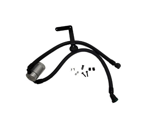 Picture of JampL 2011 - 2024 Ford F - 150 2.7L3.5L5.0L Passenger Side Oil Separator 3.0 - Clear Anodized